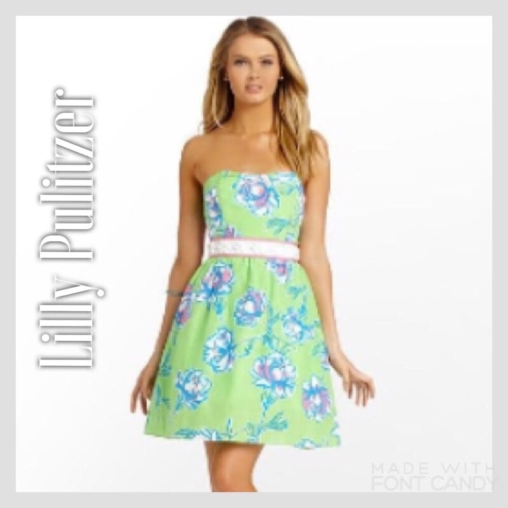 Lilly Pulitzer strapless dress